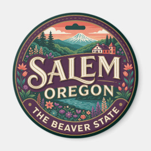 Imán Salem Oregon Capital Pacífico Noroeste Viaje