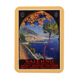 Imán Salerno Italia vintage viajes de verano y
