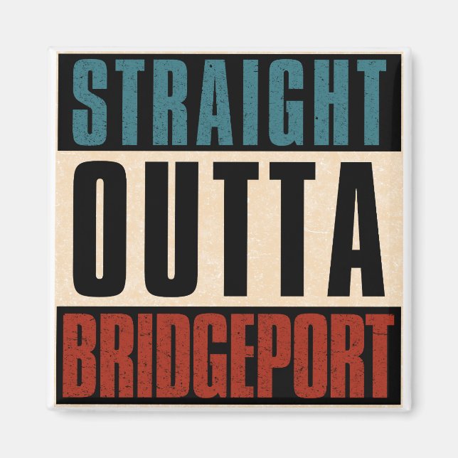 Imán Salida directa Bridgeport Connecticut CT (Frente)