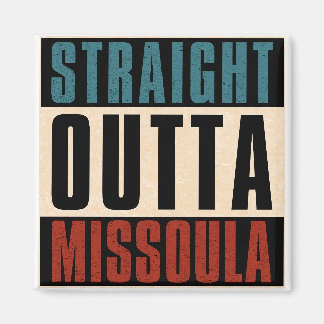 Imán Salida directa de Missoula Montana MT (Frente)