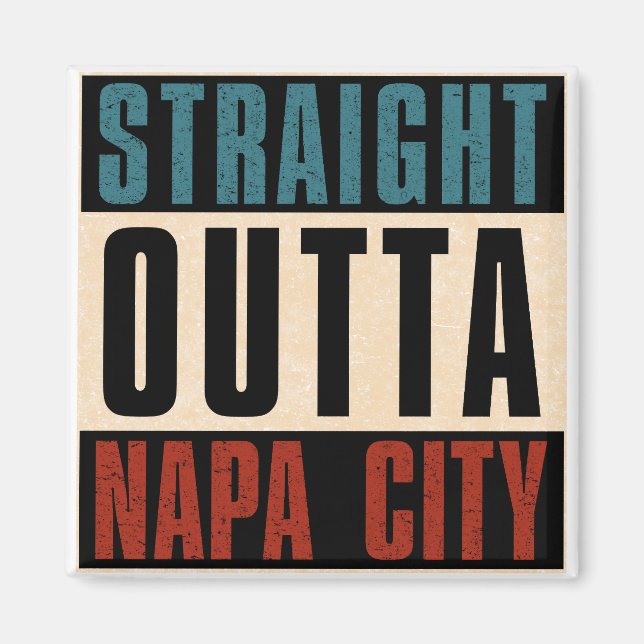 Imán Salida directa de Napa California CA (Frente)