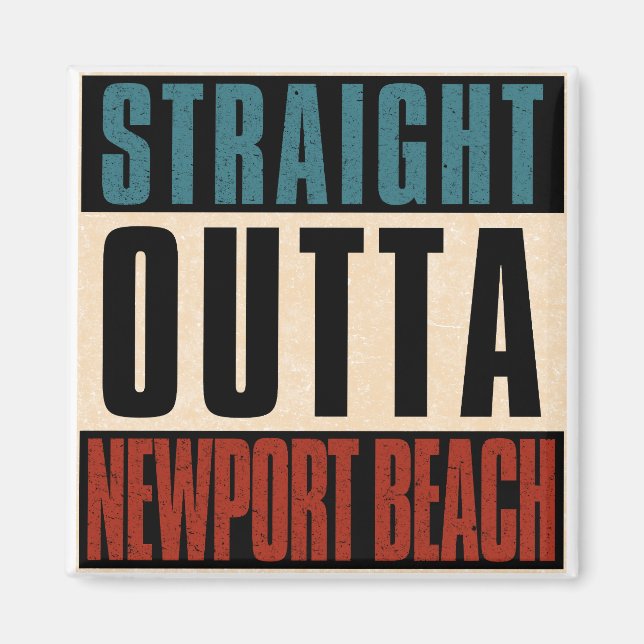 Imán Salida directa de Newport Beach California (Frente)