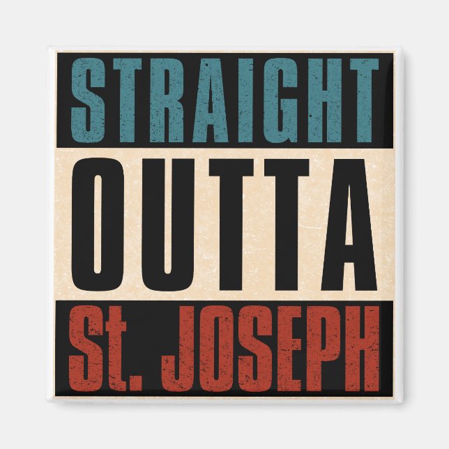 Imán Salida directa de St. Joseph Missouri MO (Frente)