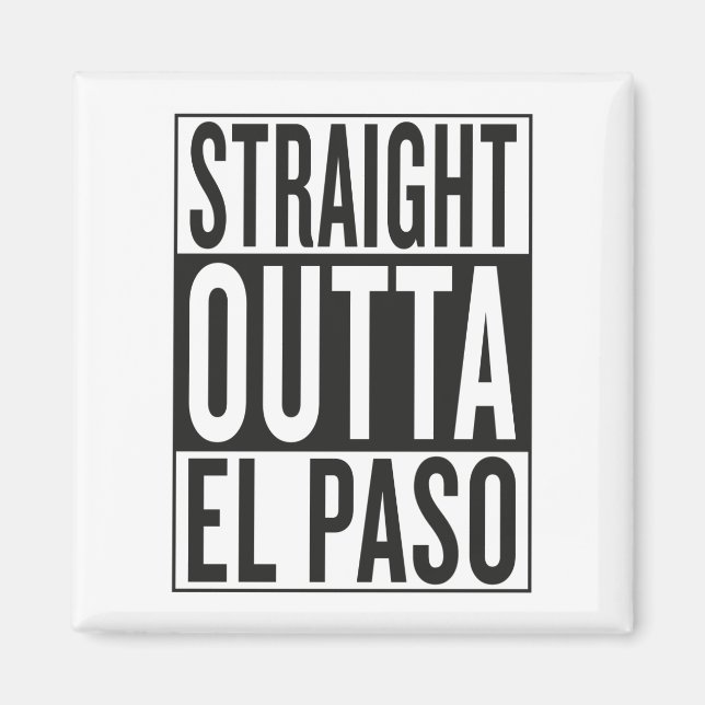 Imán salida recta de El Paso (Frente)