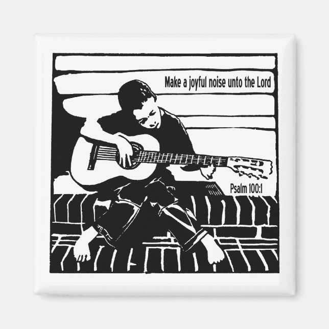 Imán Salmo 100:1 (Frente)