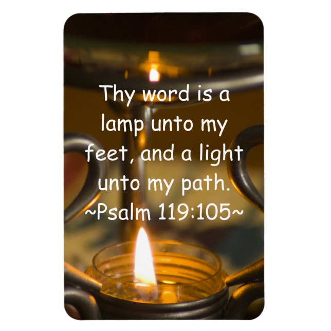 Imán Salmo 119:105 Magnet Premium (Vertical)