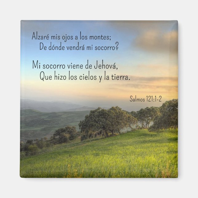 Imán Salmo 121:1-2 * Iman * Alzare mis ojos (Frente)