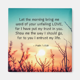 Imán Salmo 143:8 Palabra de tu amor inquebrantable aman