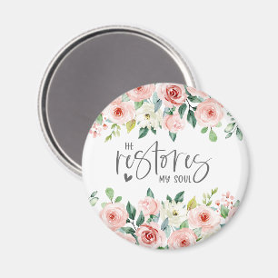 Imán Salmo 23:3 Restaura mi versión de la Biblia del Al