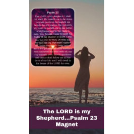 Imán Salmo 23 Sunset Tree