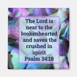 Imán Salmo 34:18 Magnet