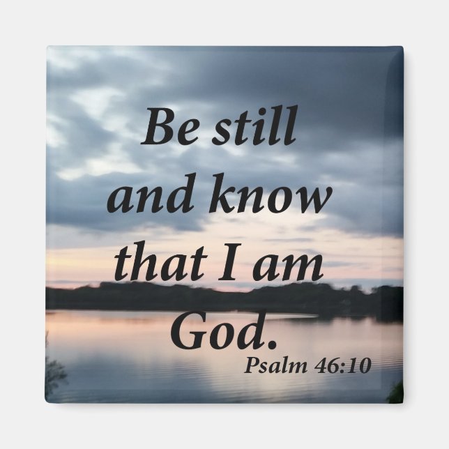 Imán Salmo 46:10 (Frente)