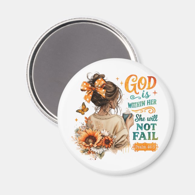 Imán Salmo 46:5. (Anverso/Reverso)