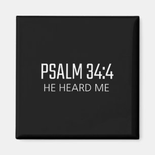 Imán Salmo _4 - Me Escuchó Versículo Religioso Biblia
