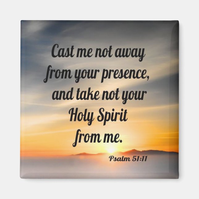 Imán Salmo 51:11 (Frente)
