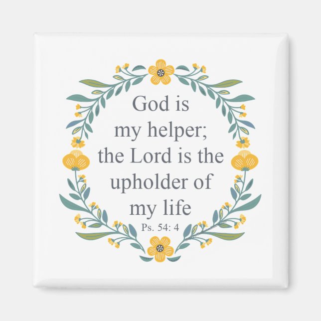 Imán Salmo 54:4 (Frente)