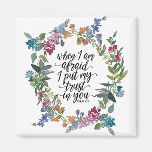 Imán Salmo 56:3 Cuando me temo que confío en ti