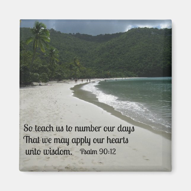 Imán Salmo 90:12 (Frente)