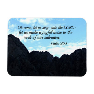 Imán Salmo 95:1 Venid, cantemos al Señor