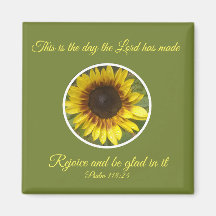 Salmo ascendente 118:24 Scripture Girasol