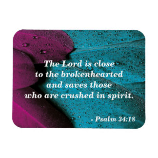 Imán Salmo Biblia Verse Postcard 34:18 Brokenhearted
