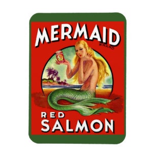 Imán Salmón Sirena de los años 1940