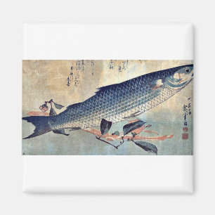 Imán Salmonete rayado Bora por Ando, Hiroshige Ukiyoe