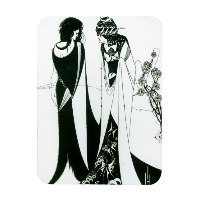 Imán Salome con su madre, Herodias, 1894 (litho) (b/ (Vertical)