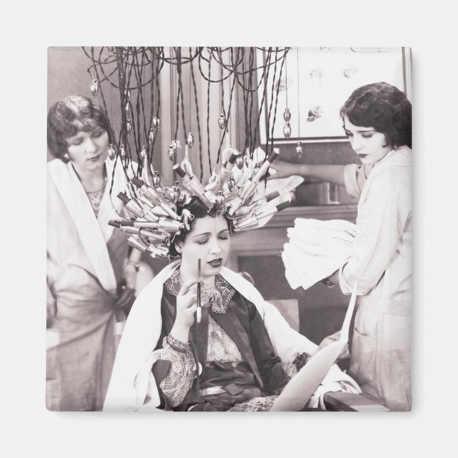 Imán Salón del aire del retro Fun (Frente)