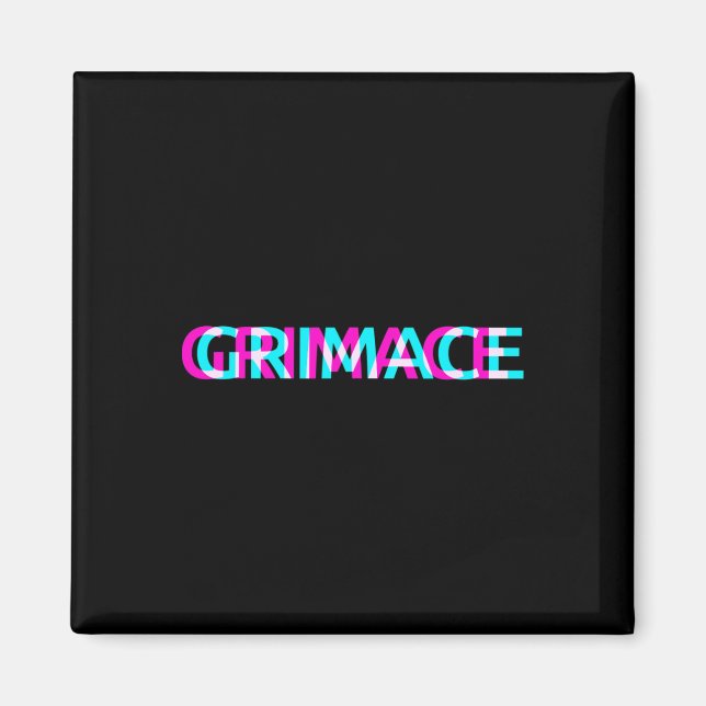 Imán Salón del Gótico Grimace Edgy Aesthetic Grunge Emo (Frente)