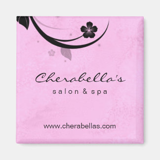 Imán Salon Fridge Magnet Spa agua floral rosa