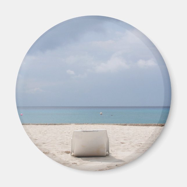 Imán Salón junto a la playa en Cozumel Magnet (Frente)