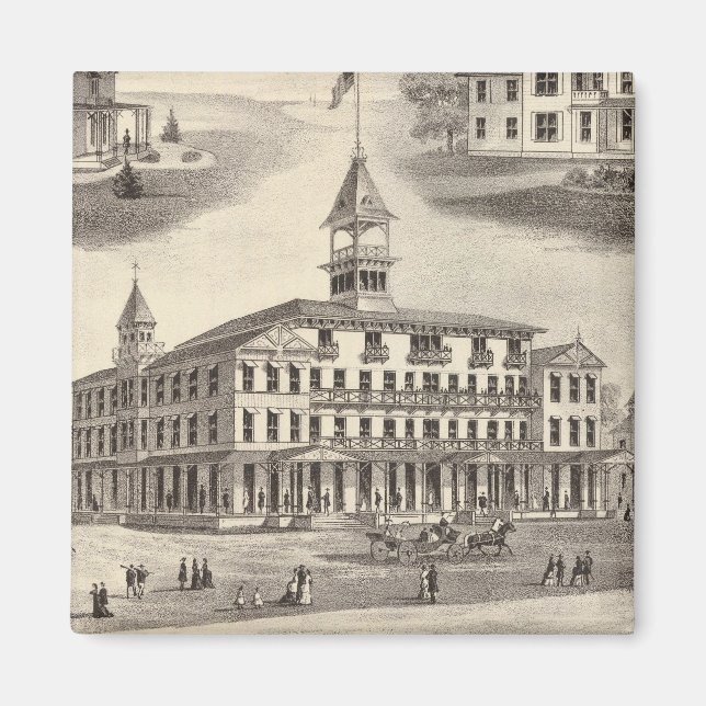 Imán Salón y cabañas para deportistas (Frente)