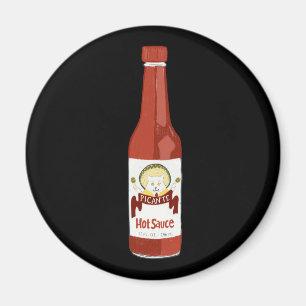 Imán Salsa caliente picante gato Sombrero divertido en 