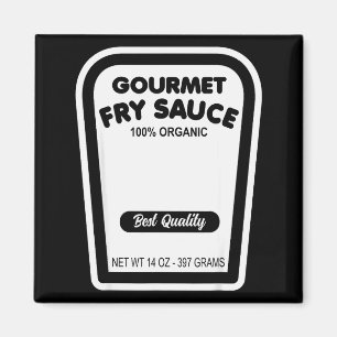 Imán Salsa divertida para patatas fritas gourmet fácil