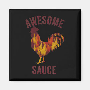Imán Salsa Impresionante Gallo Salsa de Pollo Hombres M
