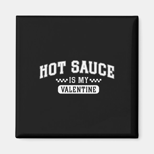 Imán Salsa Picante Es Mi San Valentín  (Frente)