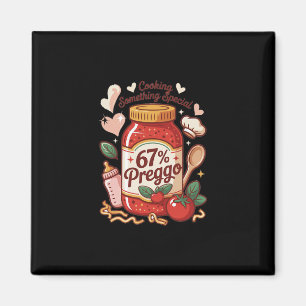 Imán Salsa Preggo Pasta Anuncio de Embarazo Divertido 6