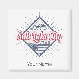 Imán Salt Lake City Utah Estados Unidos Montañas Estado