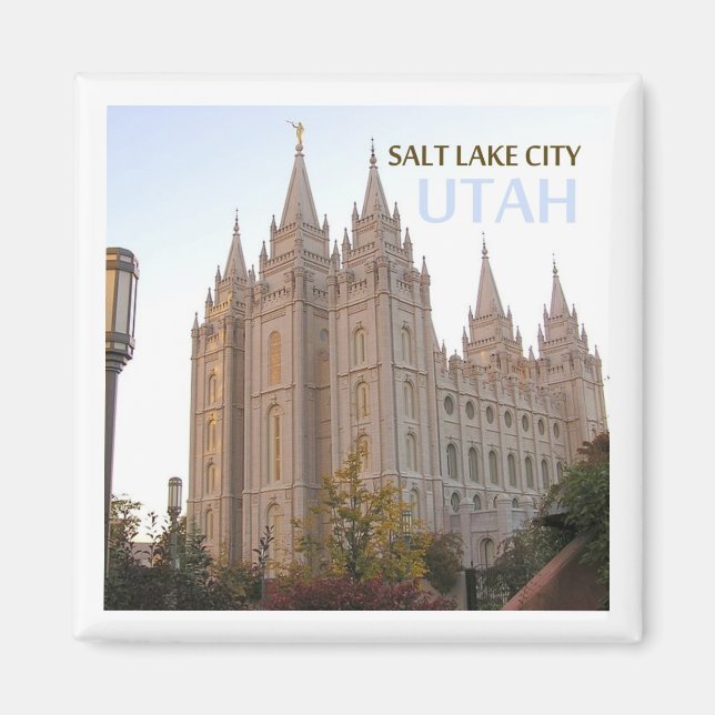 Imán Salt Lake City Utah Travel Souvenir Fridge Magnet (Frente)