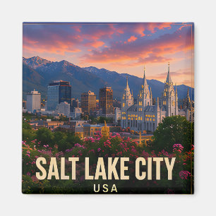 Imán Salt Lake City Utah Valle Escénico Viaje