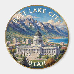 Imán Salt Lake City Utah Viajes Arte de Montaña