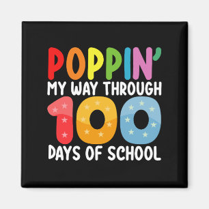 Imán Saltando Mi Camino A Través De 100 Días De Escuela