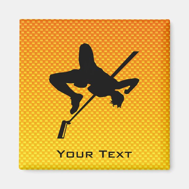 Imán Salto alto Naranja amarillo (Frente)