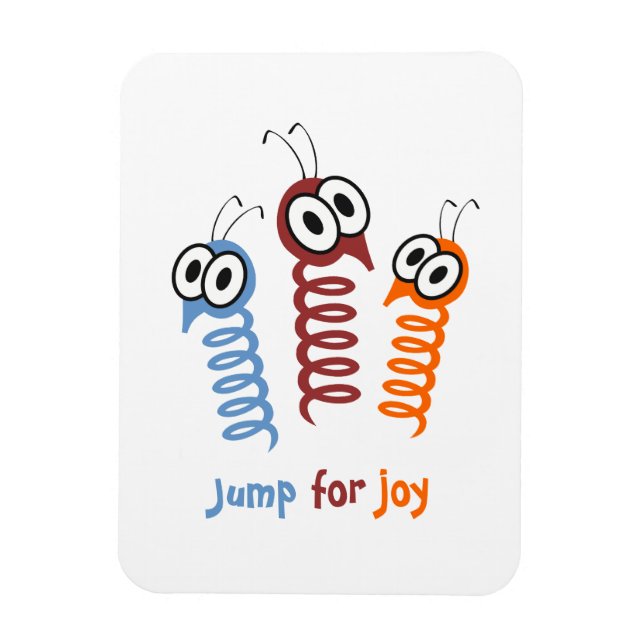 Imán Salto lindo para la cita de alegría (Vertical)