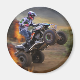 Imán Salto poster al Porthole con su Quad Bike