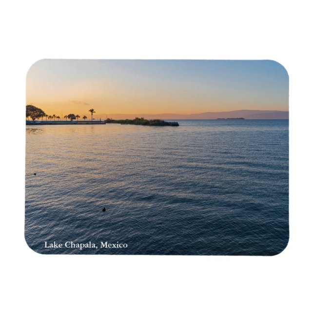 Imán saltos de amanecer en chapala méxico (Horizontal)