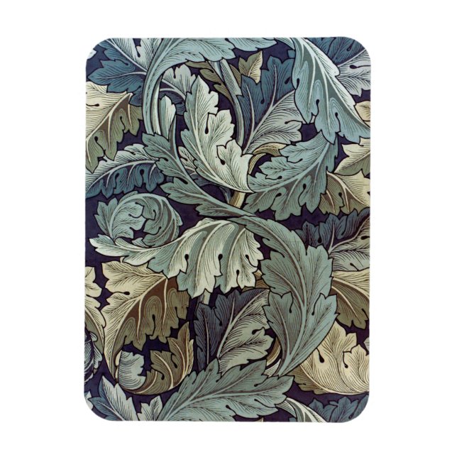 Imán Saltos de fondo de William Morris Acanthus (Vertical)