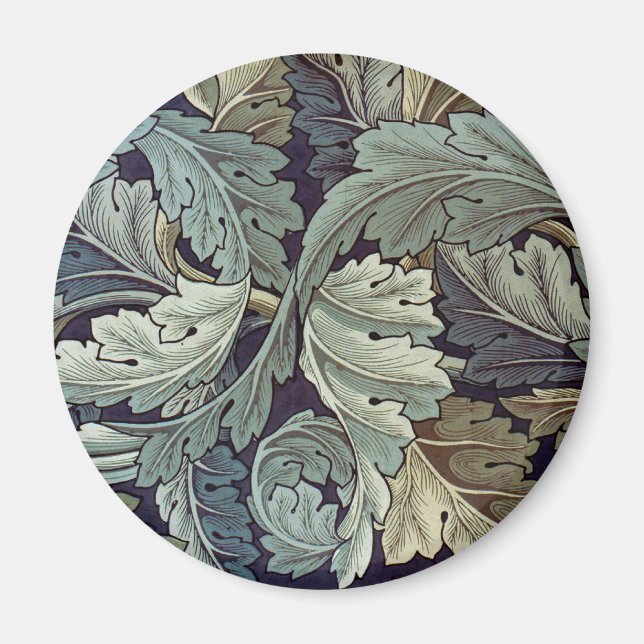Imán Saltos de fondo de William Morris Acanthus (Frente)
