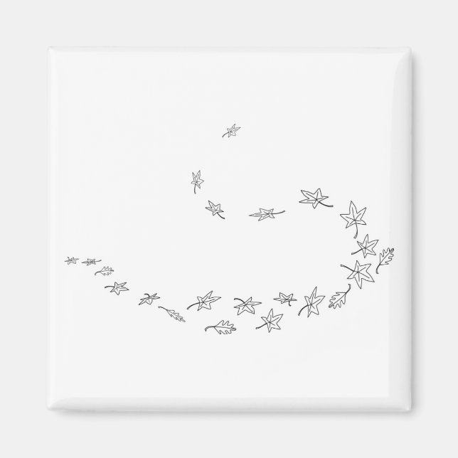 Imán Saltos de otoño en Swirling (Frente)